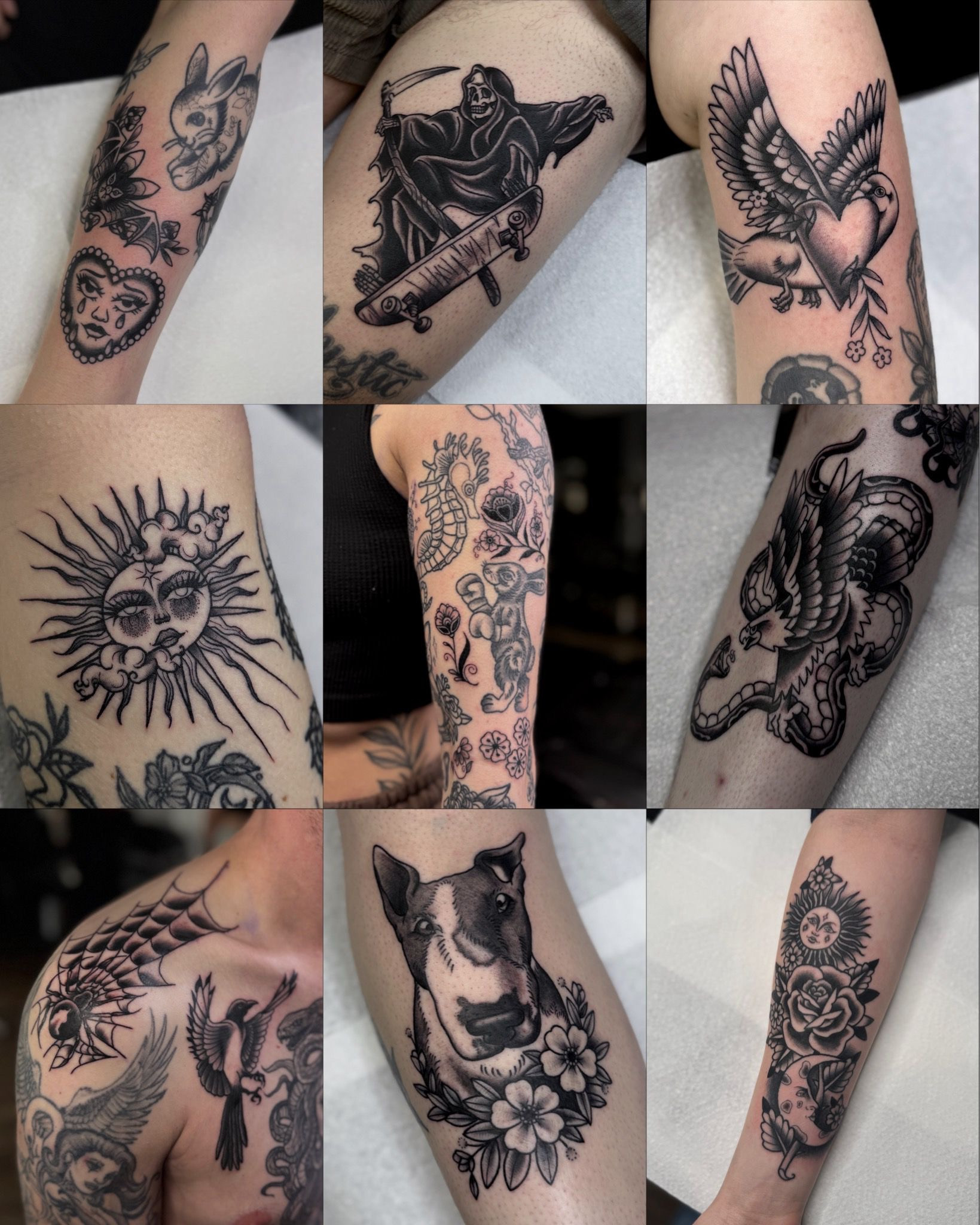 collage of Caitlin's work
