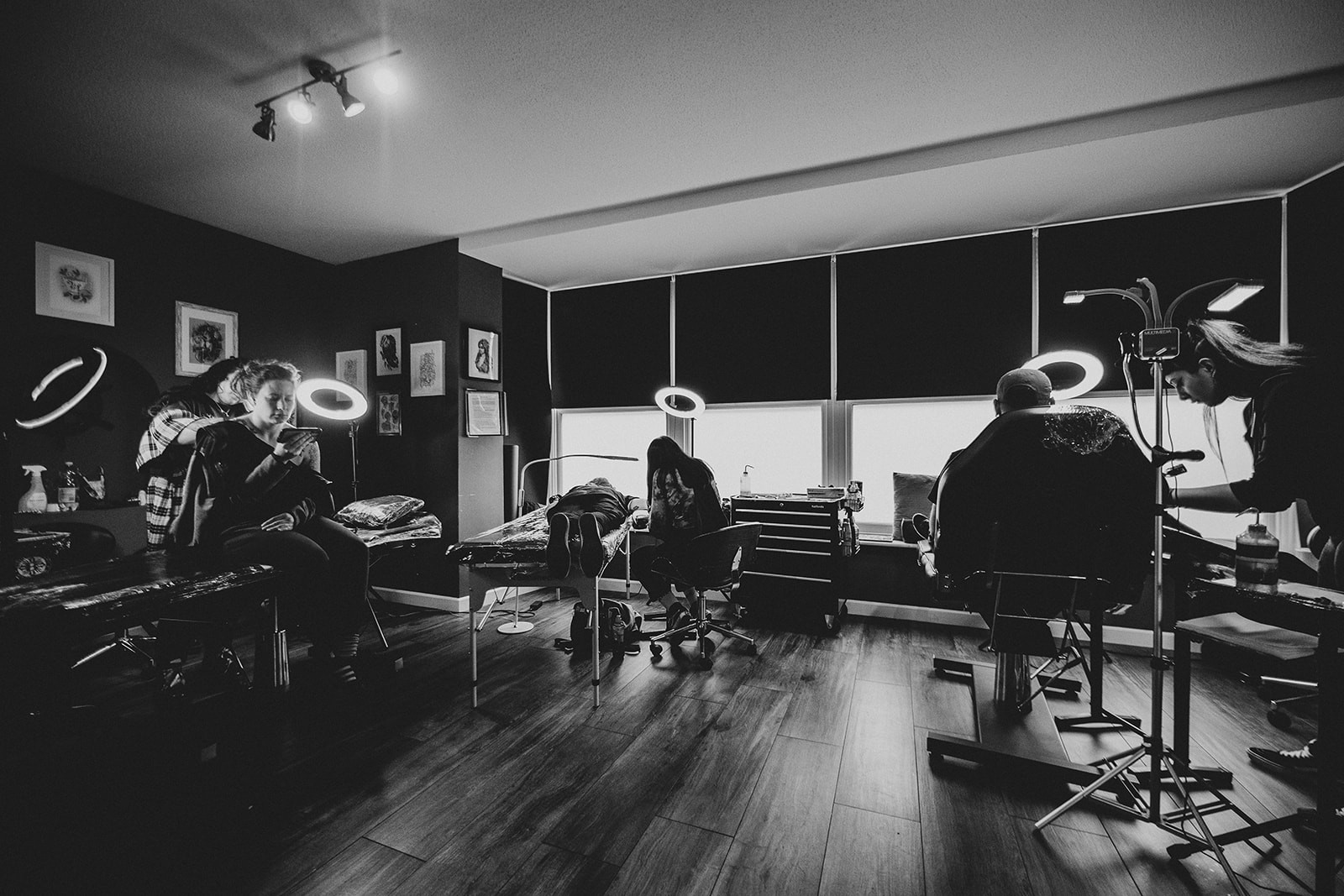 The tattoo studio